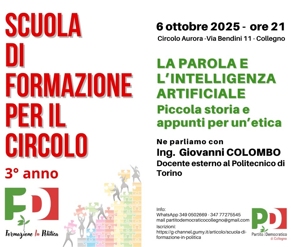 Scuola di Formazione in Politica 6 ottobre 2025 Scuola di Formazione in Politica 6 ottobre 2025